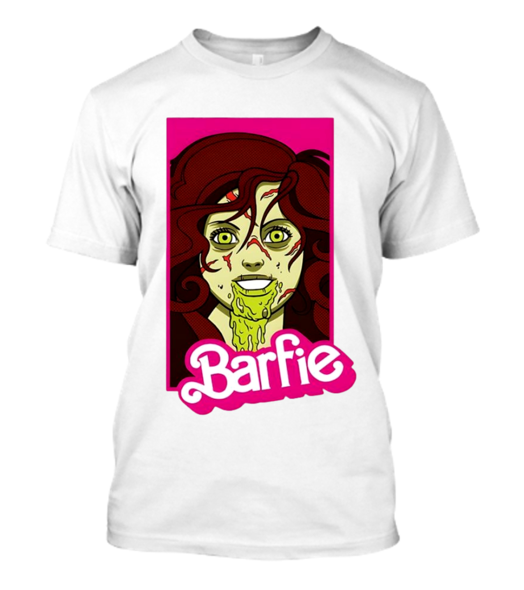Barfie Ladies Barbie Halloween Zombie T-Shirt