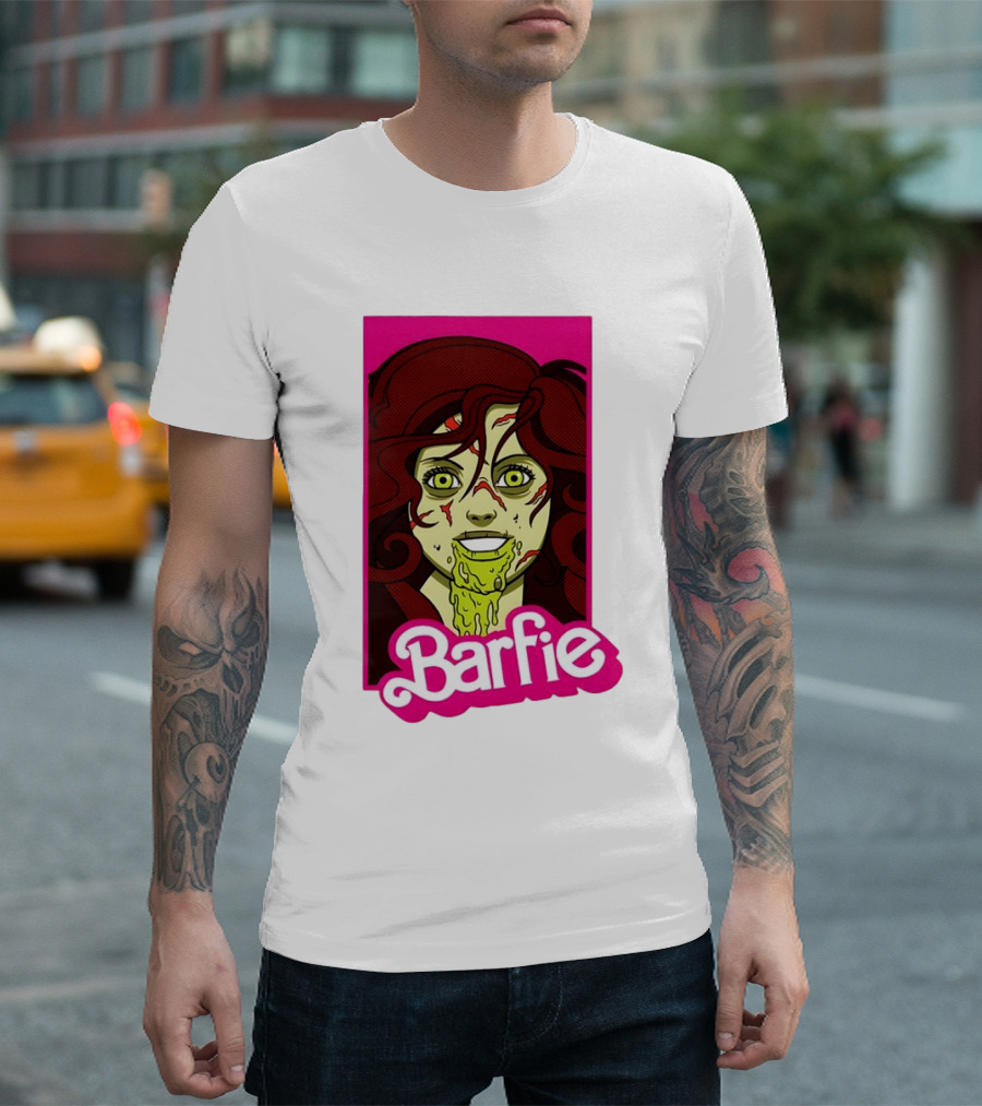 Barfie Ladies Barbie Halloween Zombie T-Shirt