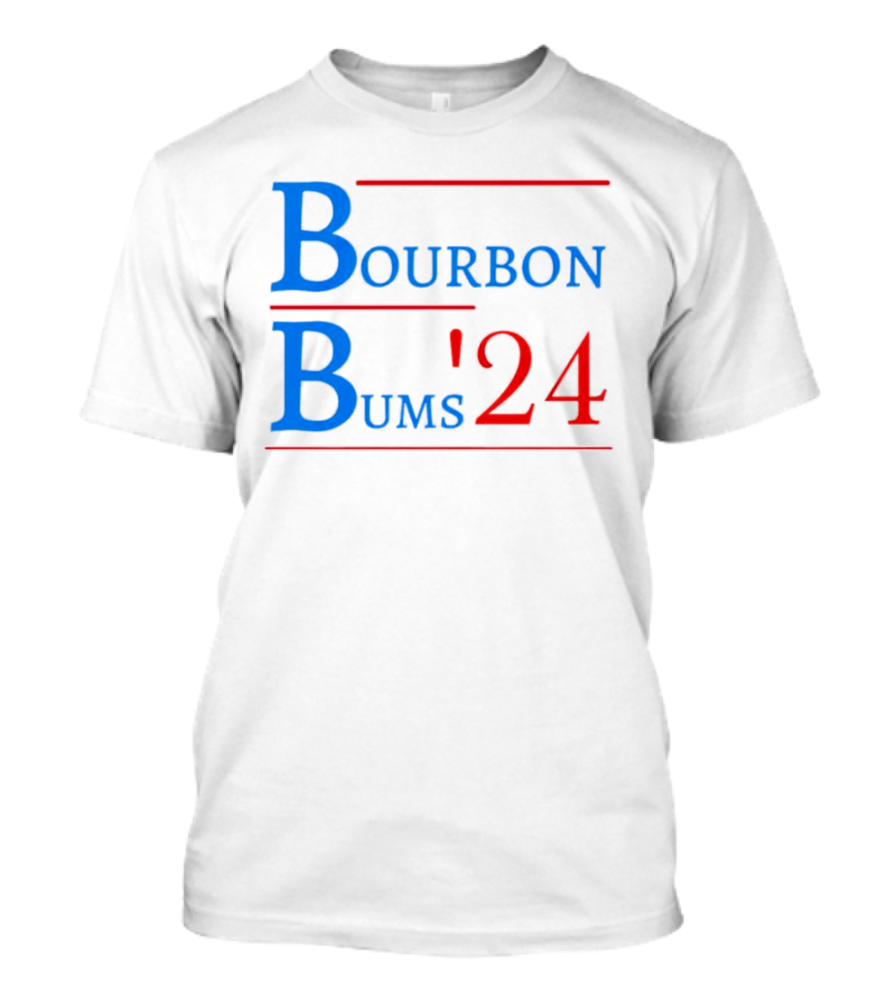 Bourbon Bums '24 Campaign Style Blue T-Shirt