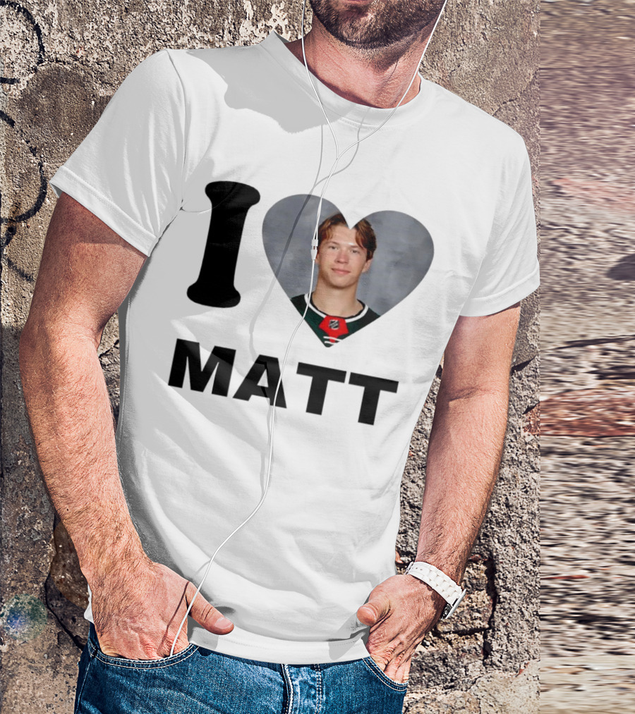 I Heart Matt Boldy Fan Love T-Shirt