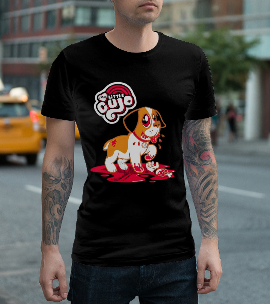 My Little Cujo Dog with Blood and Bones T-Shirt