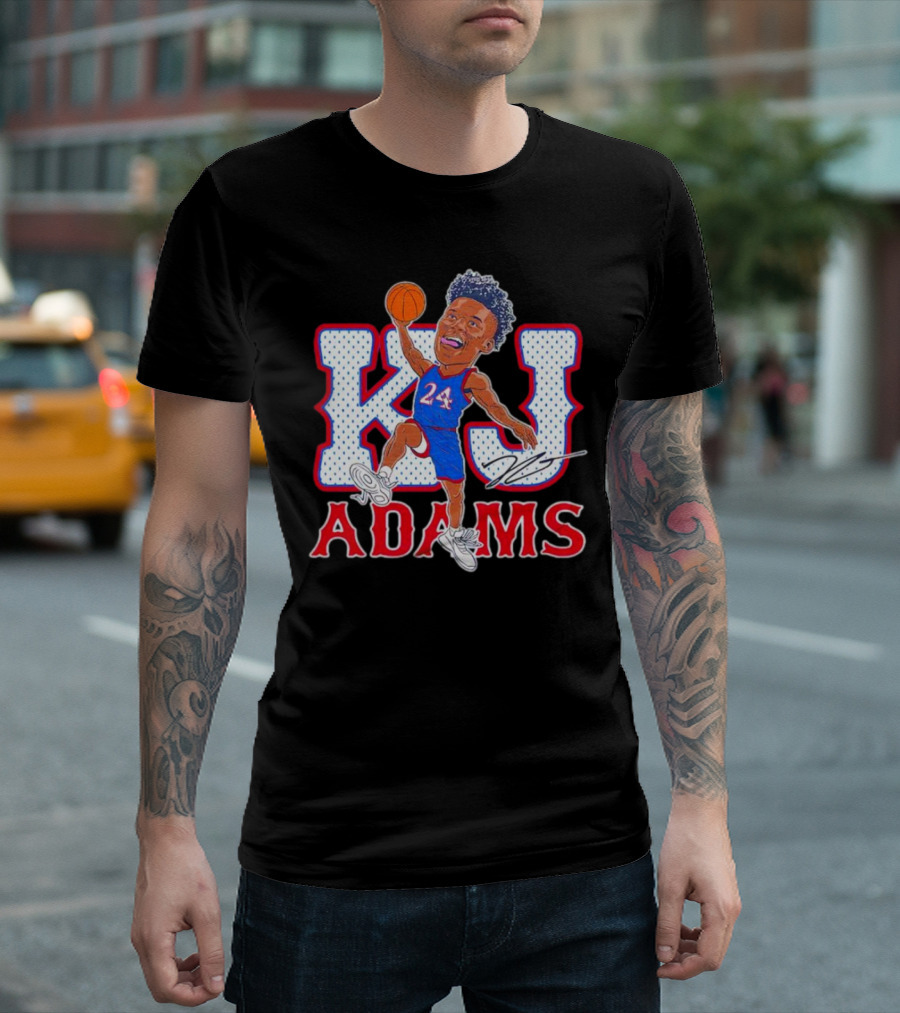KJ Adams 24 Basketball Dunking Signature T-Shirt