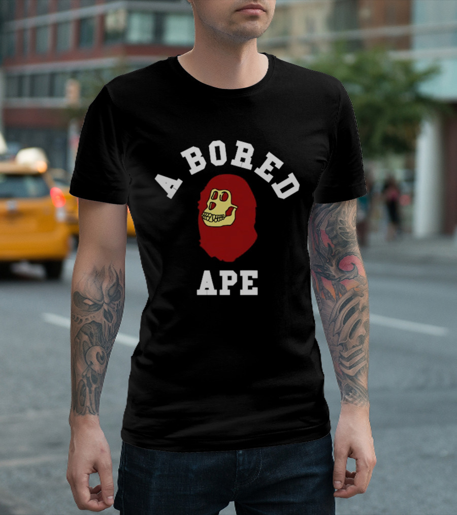A Bored Ape Red Skull T-Shirt