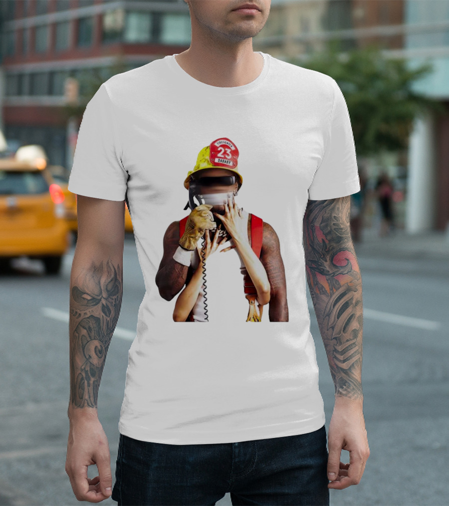 Call Da Fireman 23 DaBaby Firefighter Concept T-Shirt