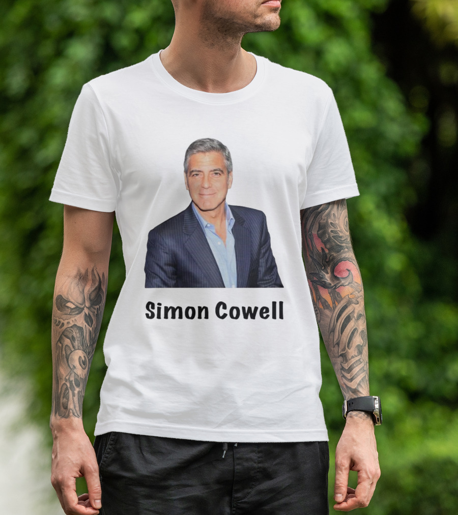 George Clooney Simon Cowell T-Shirt