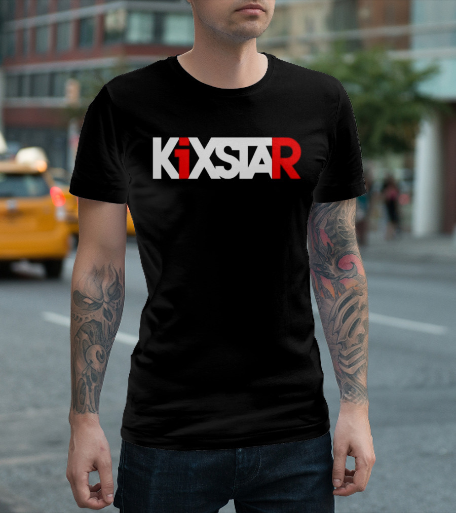 Kixstar Gaming Inspired Red And White T-Shirt