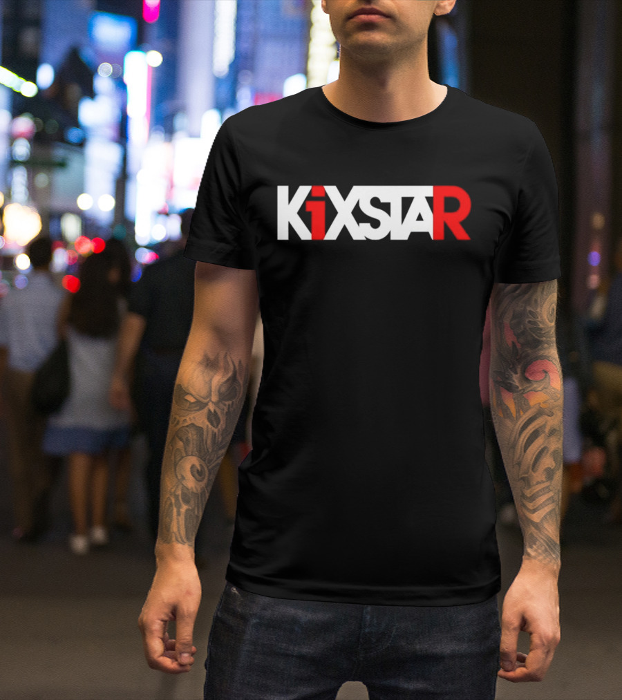 Kixstar Gaming Inspired Red And White T-Shirt
