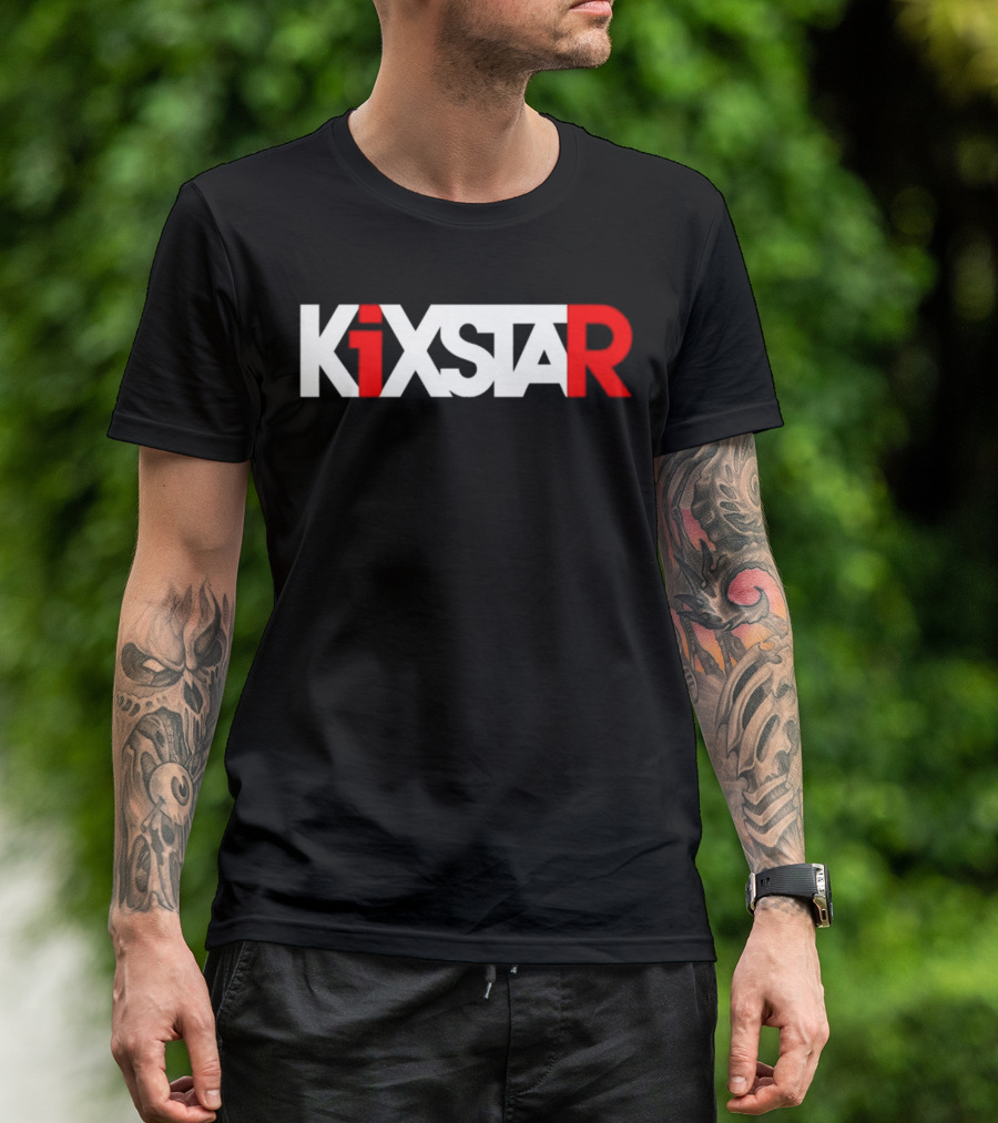 Kixstar Gaming Inspired Red And White T-Shirt