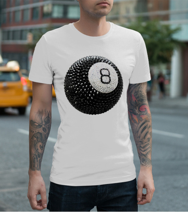Lucky 8 Ball Crystal Sparkle Sphere T-Shirt