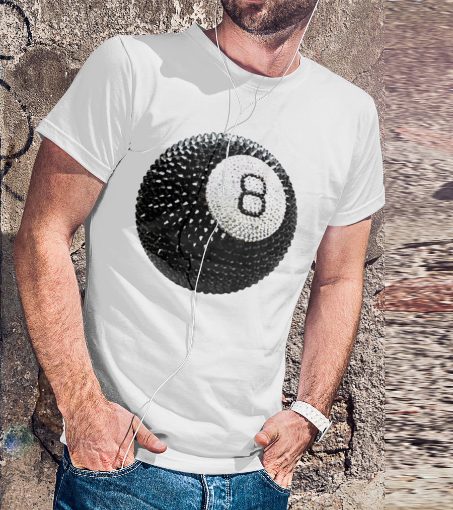 Lucky 8 Ball Crystal Sparkle Sphere T-Shirt