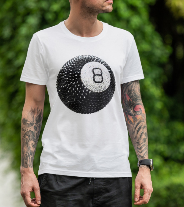 Lucky 8 Ball Crystal Sparkle Sphere T-Shirt