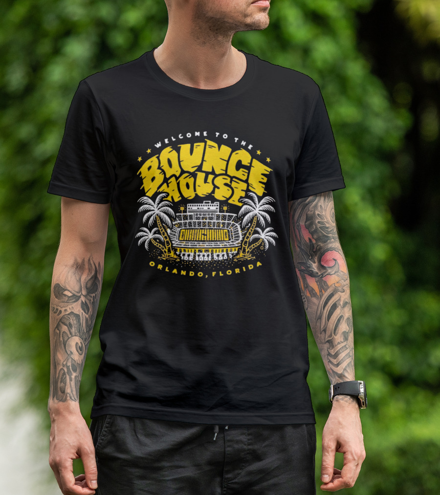 Welcome To The Bounce House Stadium Orlando Florida Palms Stadium Stars T-Shirt