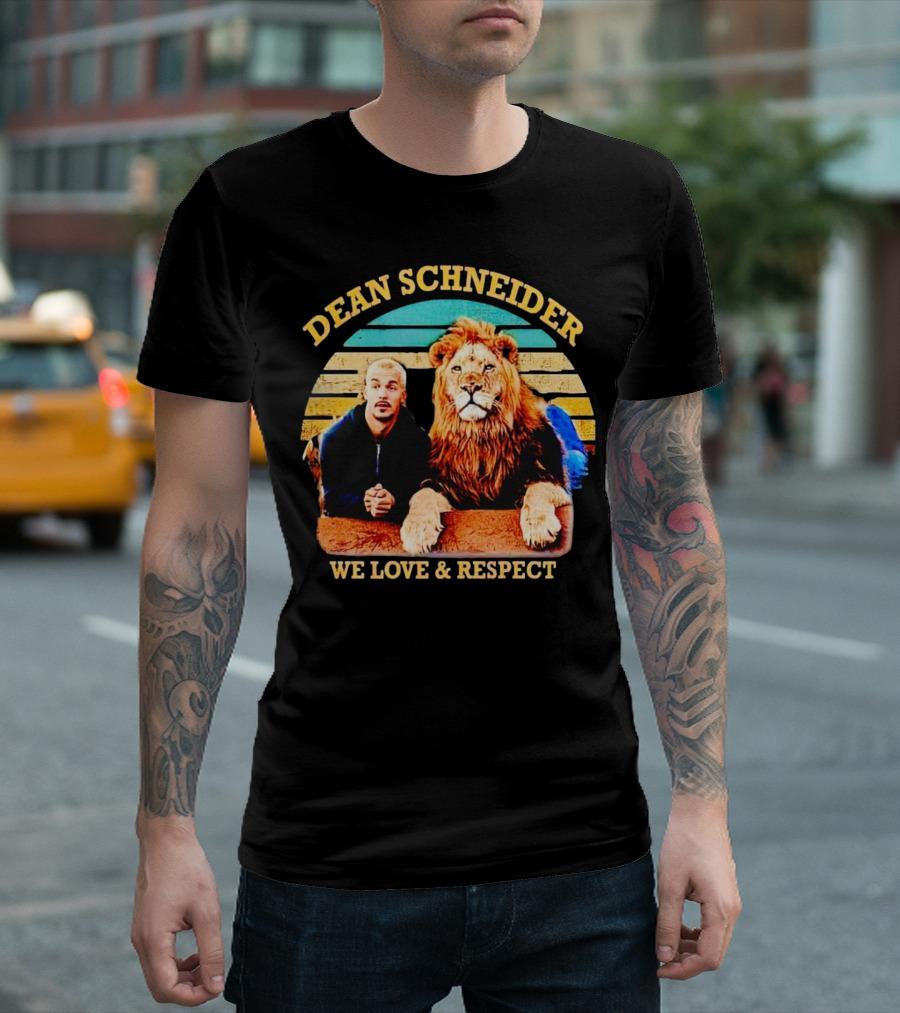 Dean Schneider We Love And Respect Lion T-Shirt