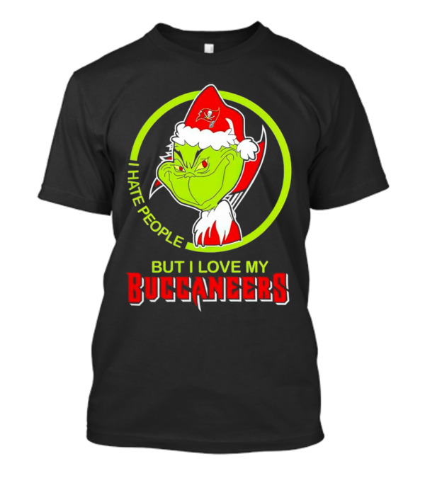 Grinch I Hate People But I Love My Buccaneers T-Shirt