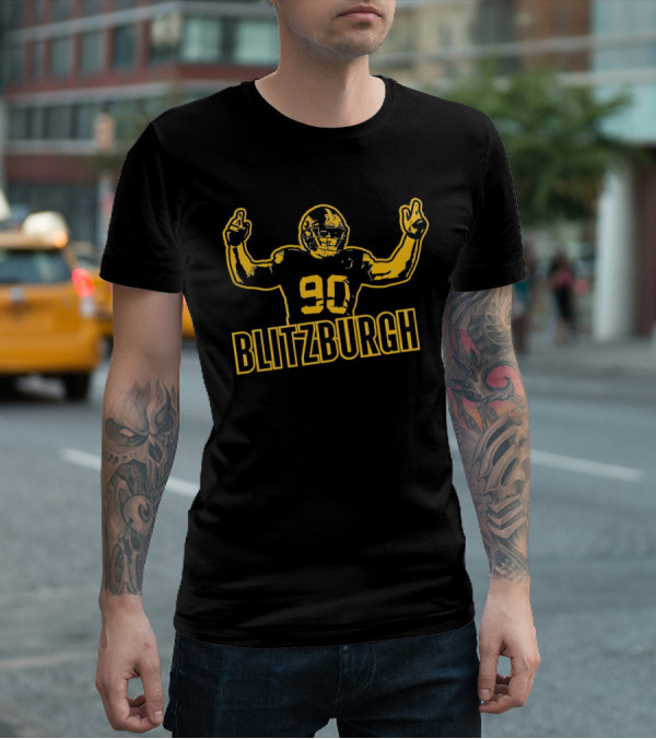 Trent Jordan Watt 90 Blitzburgh Pittsburgh Steelers T-Shirt