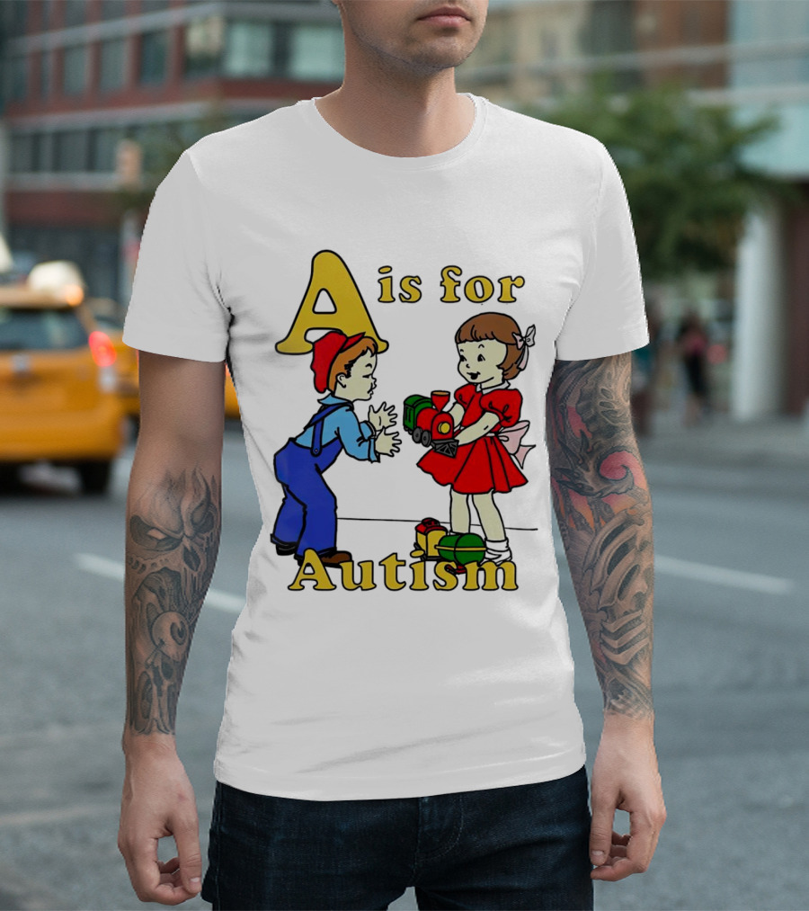 A is for Autism Train Toys Children Classic T-Shirt