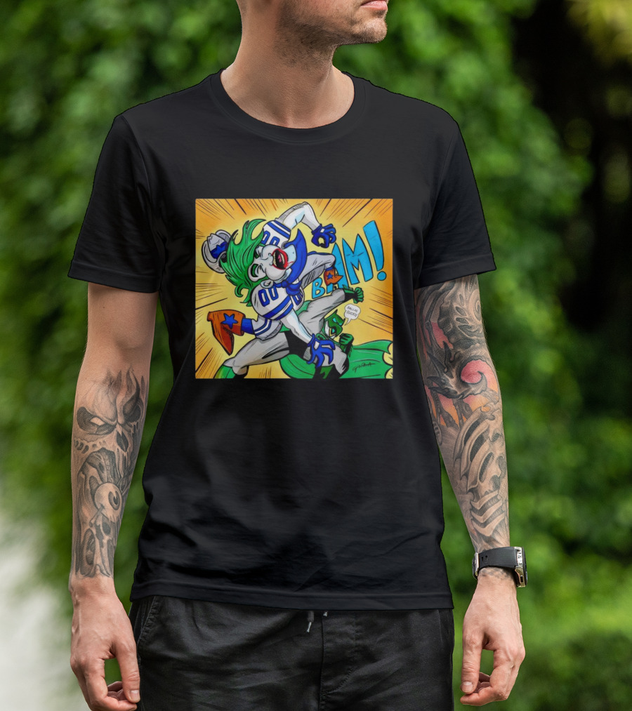 Dallas Sucks Joker Vs Batman Comic Style BAM Speech Bubble T-Shirt