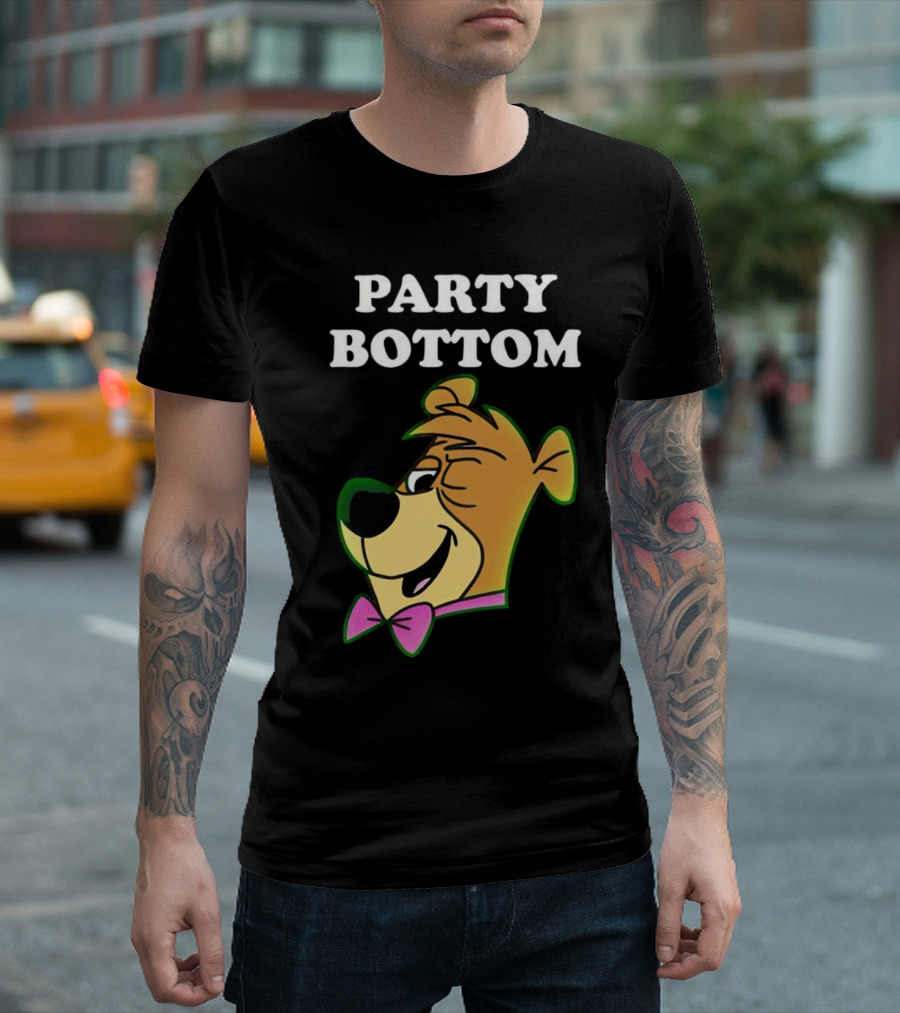 Party Bottom Yogi Bear Retro Bow Tie T-Shirt