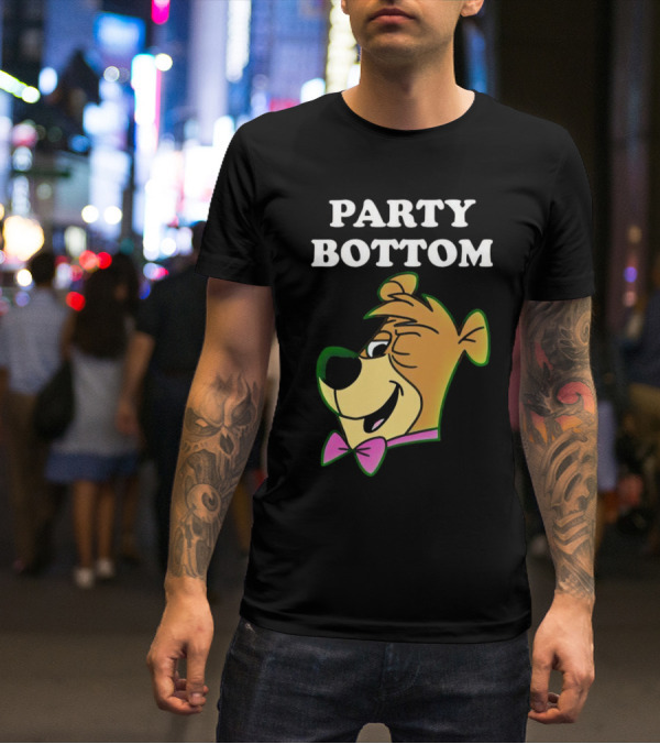 Party Bottom Yogi Bear Retro Bow Tie T-Shirt