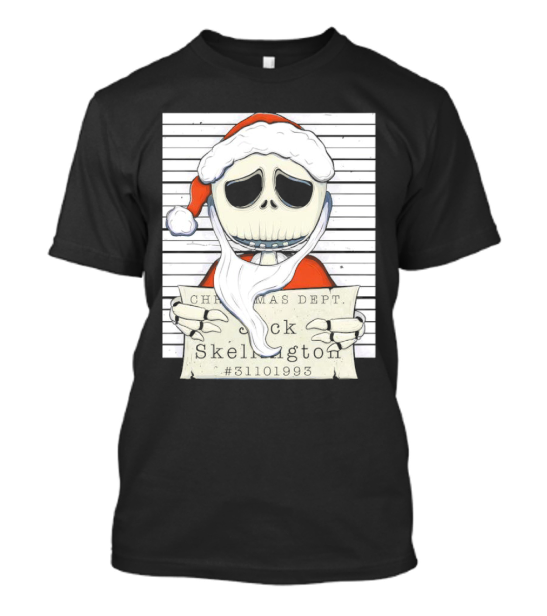 Christmas Dept Jack Skellington Santa #31101993 T-Shirt