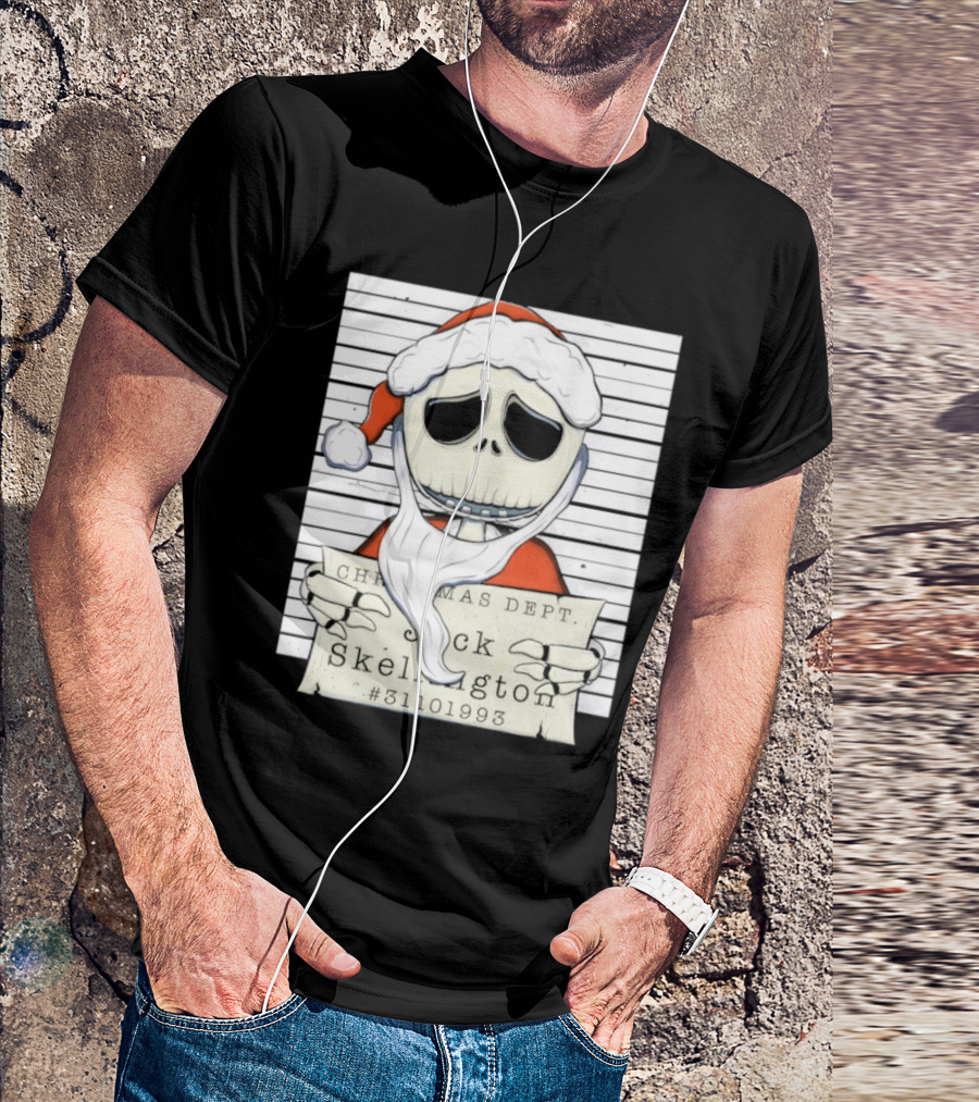 Christmas Dept Jack Skellington Santa #31101993 T-Shirt