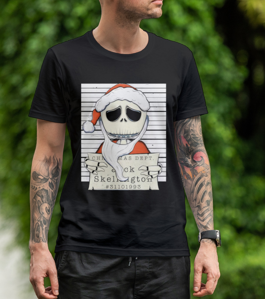 Christmas Dept Jack Skellington Santa #31101993 T-Shirt