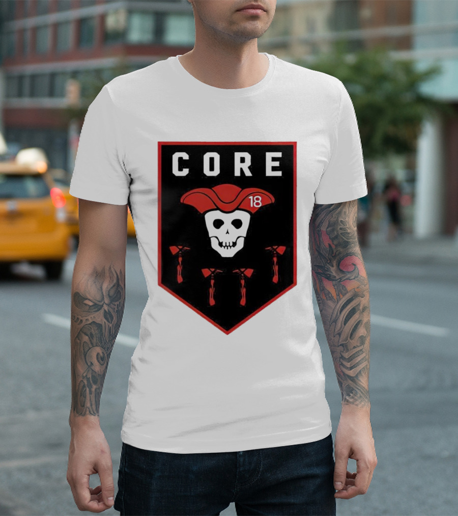 CORE Pirate Skull 18 Emblem T-Shirt