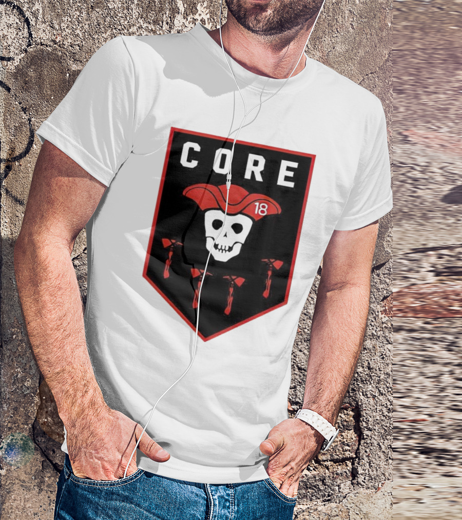 CORE Pirate Skull 18 Emblem T-Shirt