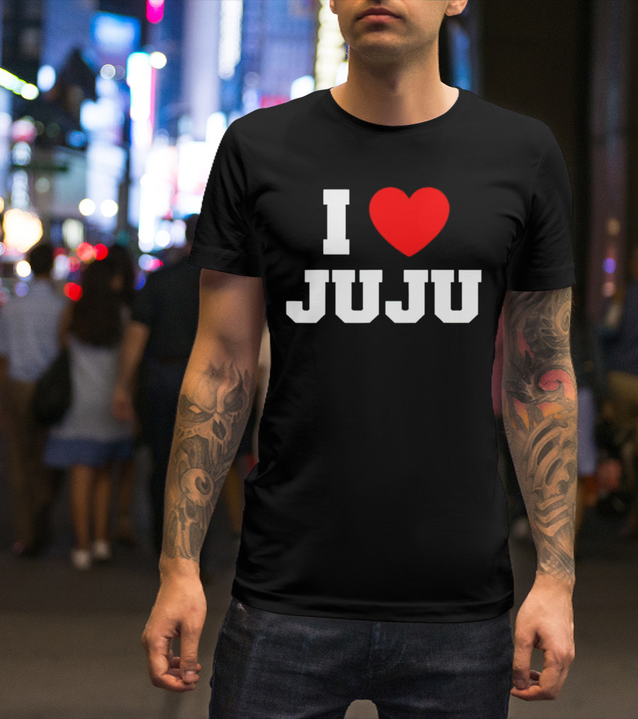 I Love Juju Red Heart T-Shirt