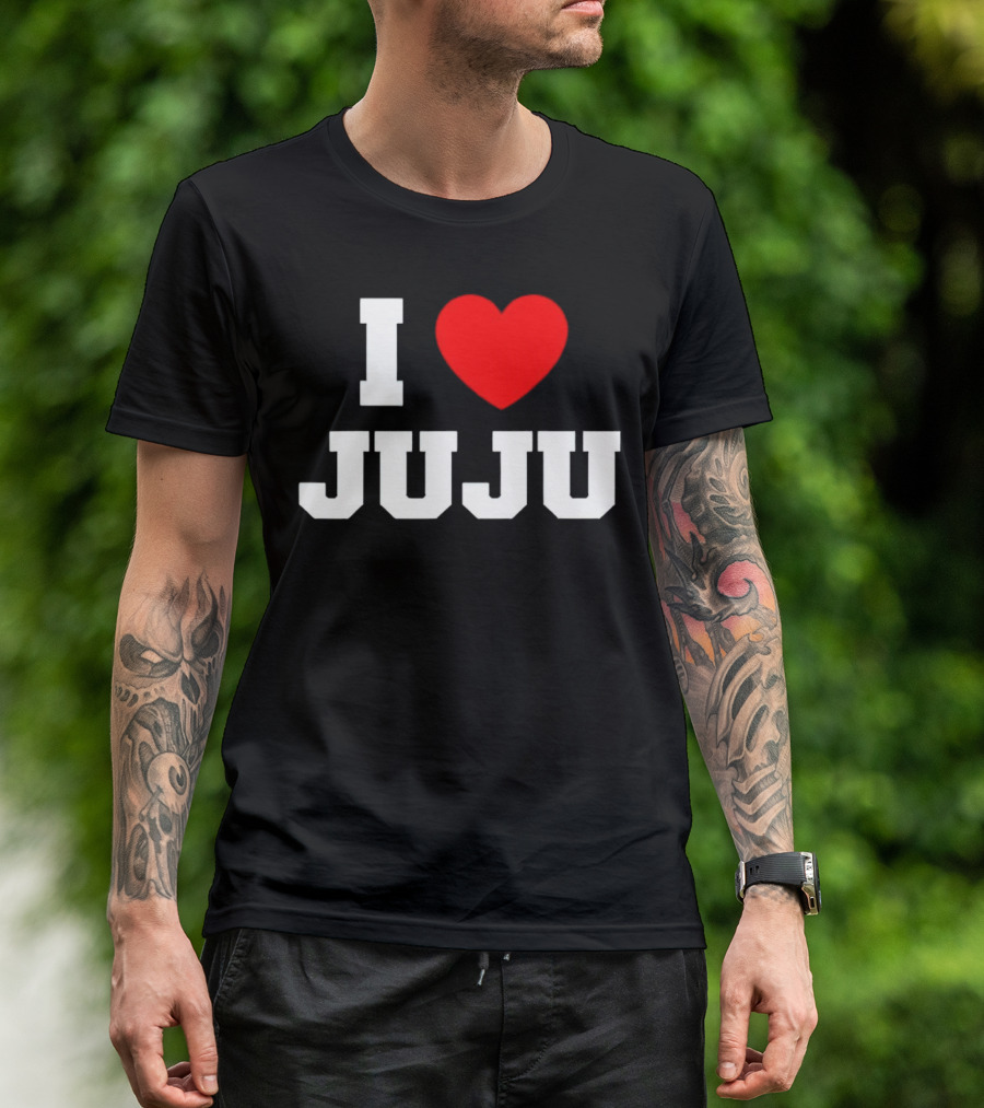I Love Juju Red Heart T-Shirt