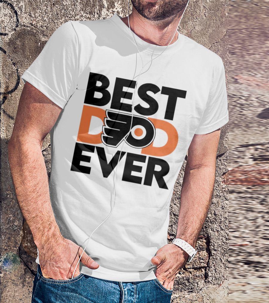 Philadelphia Flyers Logo Best Dad Ever NHL T-Shirt