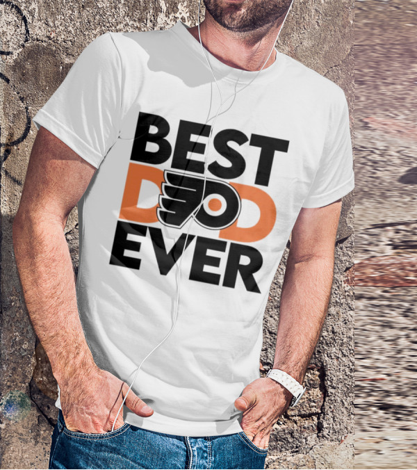 Philadelphia Flyers Logo Best Dad Ever NHL T-Shirt