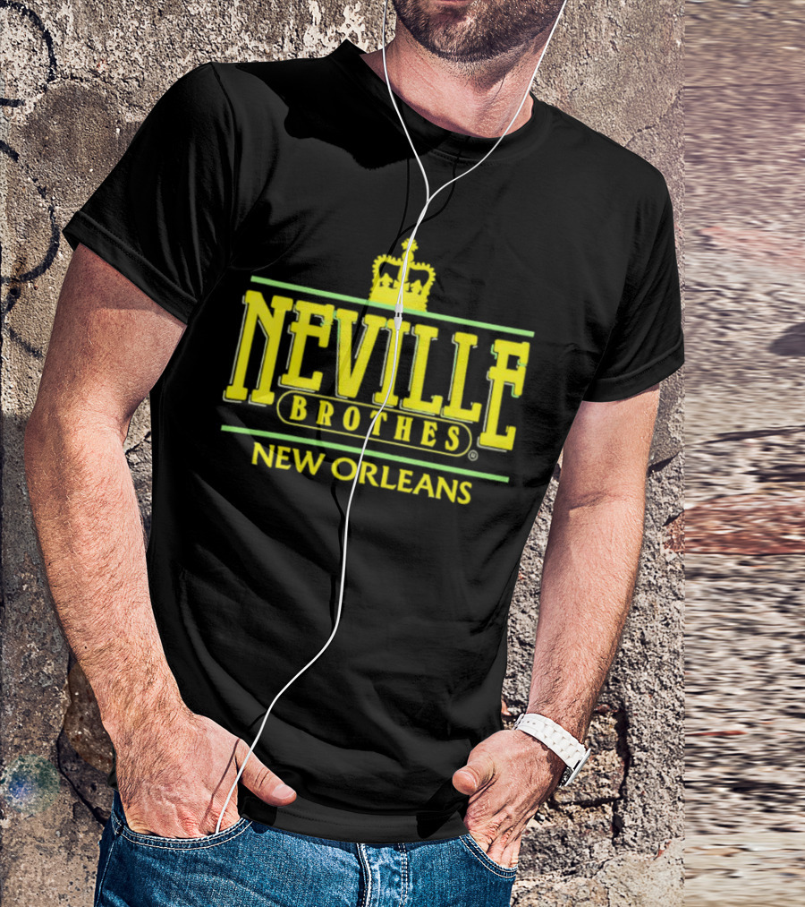 Neville Brothers Crown Logo New Orleans T-Shirt