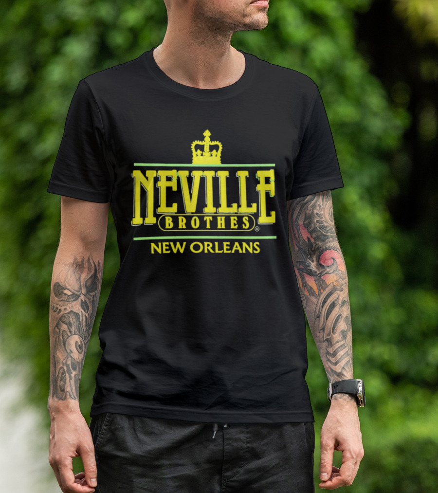Neville Brothers Crown Logo New Orleans T-Shirt