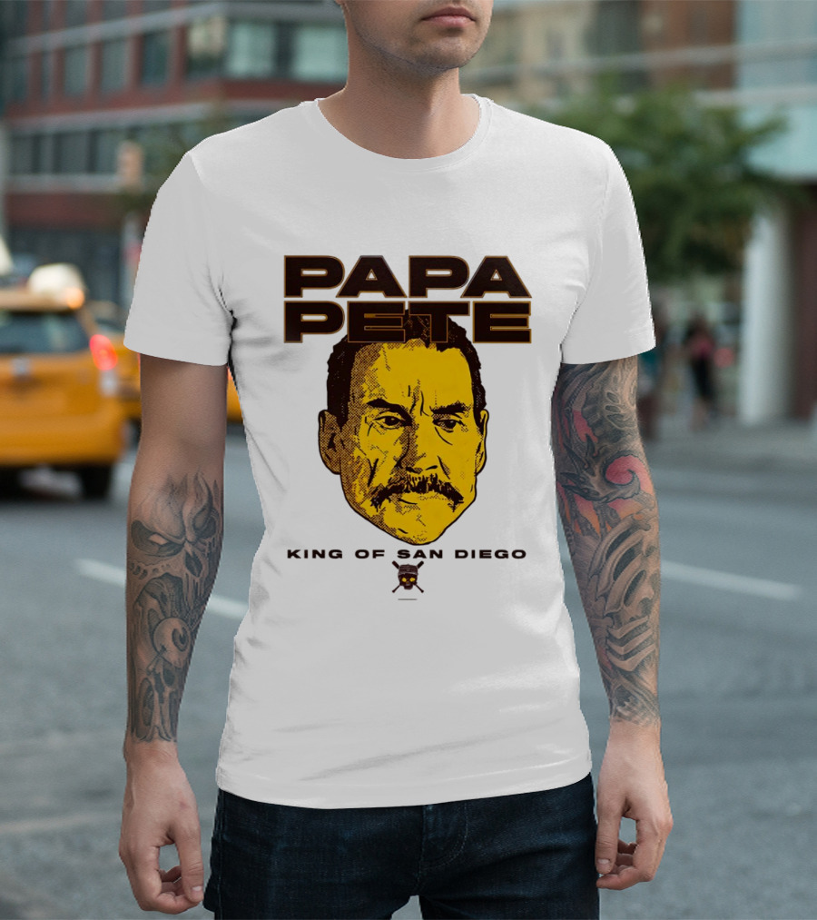 Papa Pete King of San Diego Iconic Yellow T-Shirt