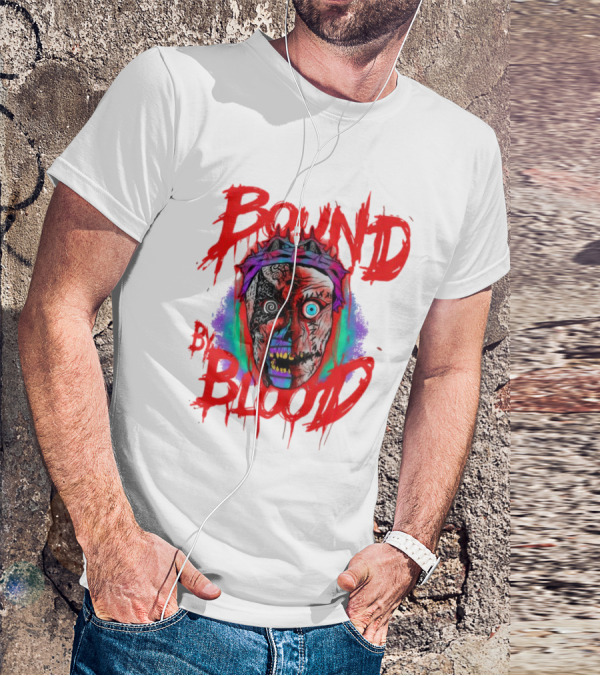 Bound By Blood Horror Mask Horror Clown T-Shirt