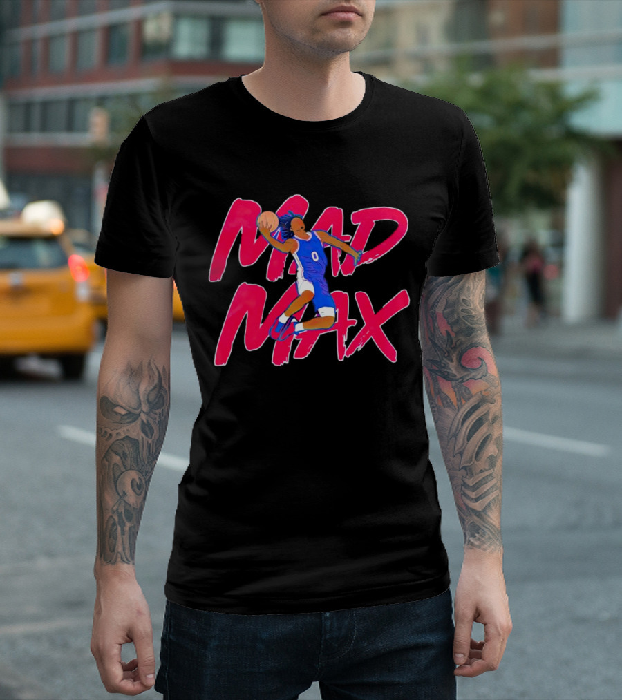 Philadelphia 76ers Tyrese Maxey Mad Max Basketball T-Shirt
