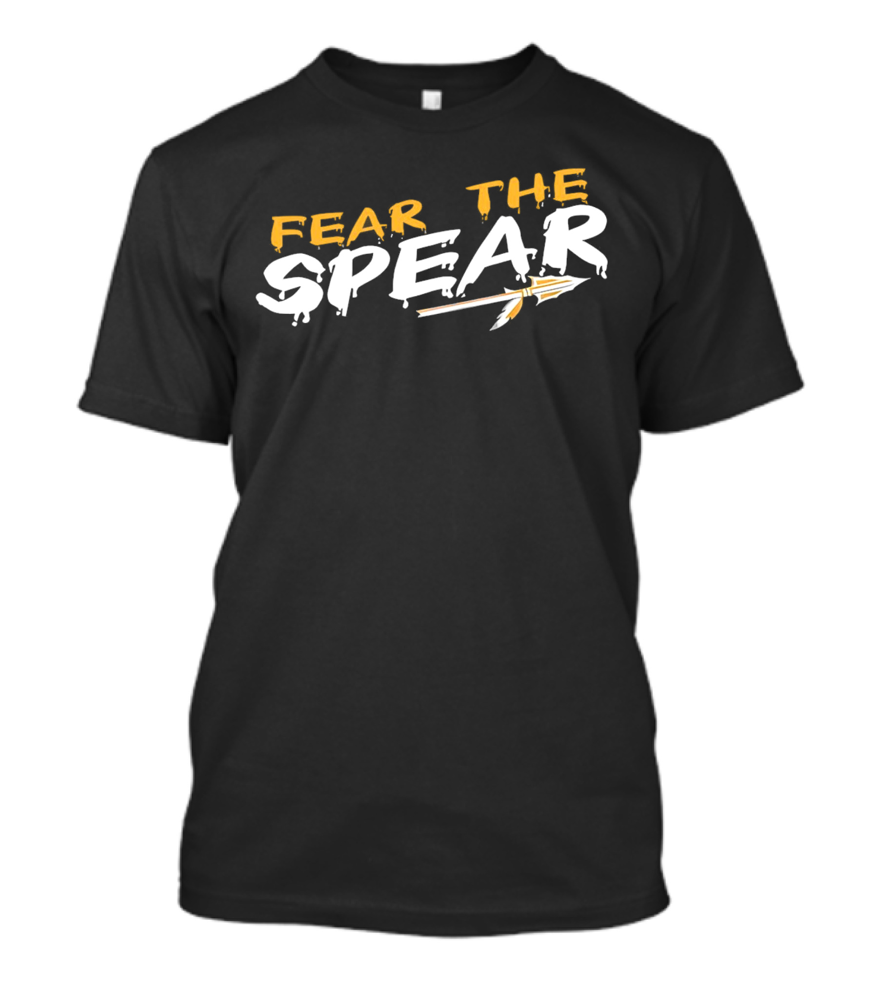 Fear The Spear Dripping Text Spearhead Arrow T-Shirt