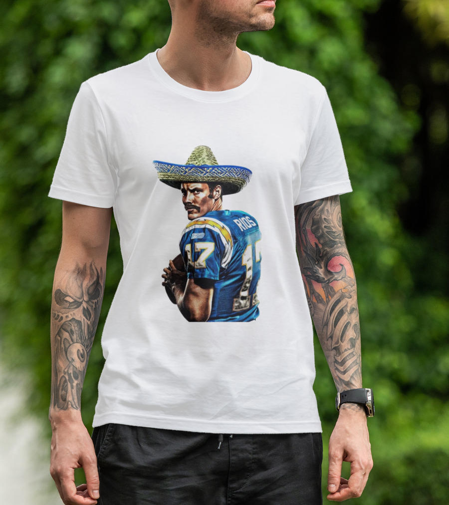 Rios 17 Los Angeles Chargers Sombrero T-Shirt