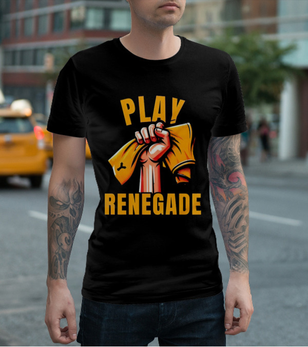 Play Renegade Hand Holding Yellow Towel T-Shirt
