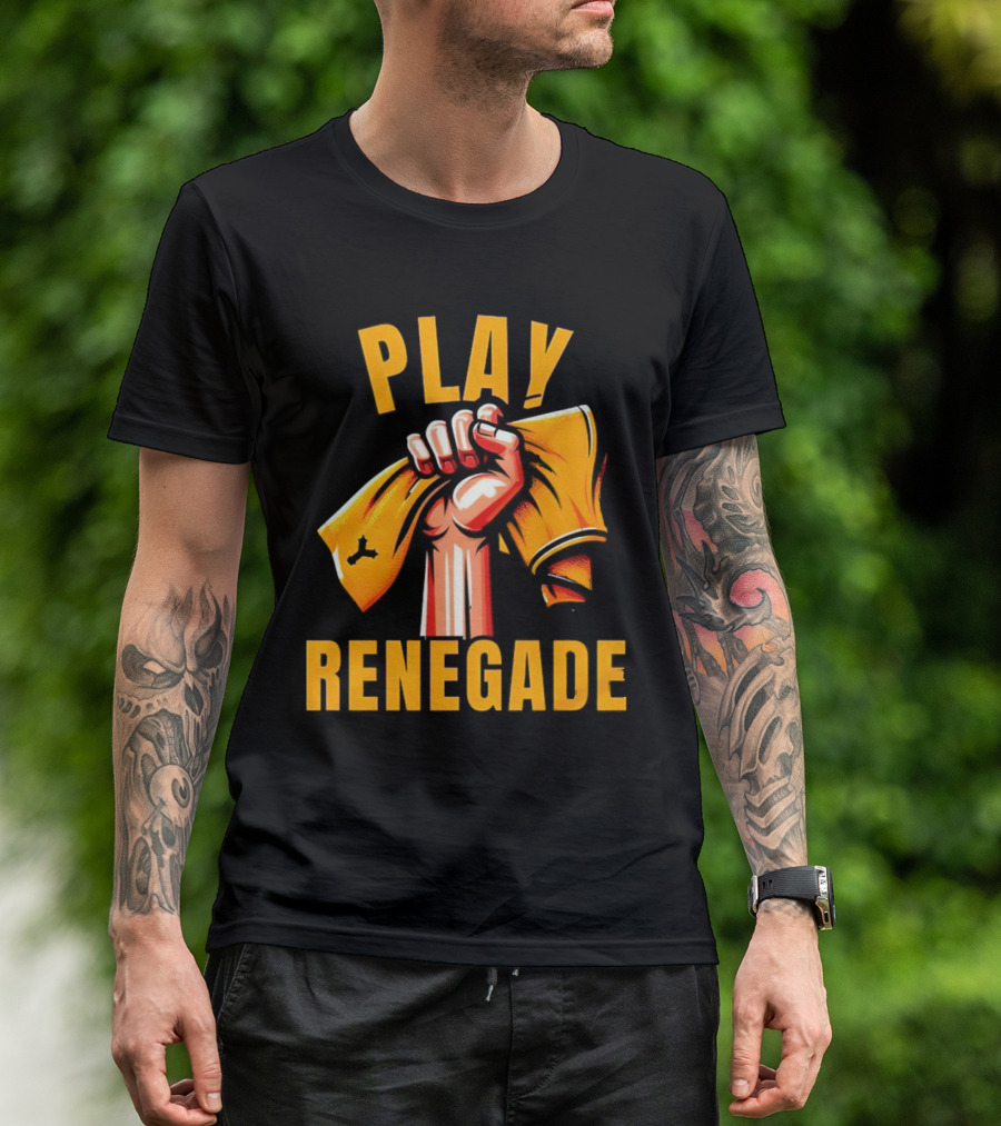 Play Renegade Hand Holding Yellow Towel T-Shirt