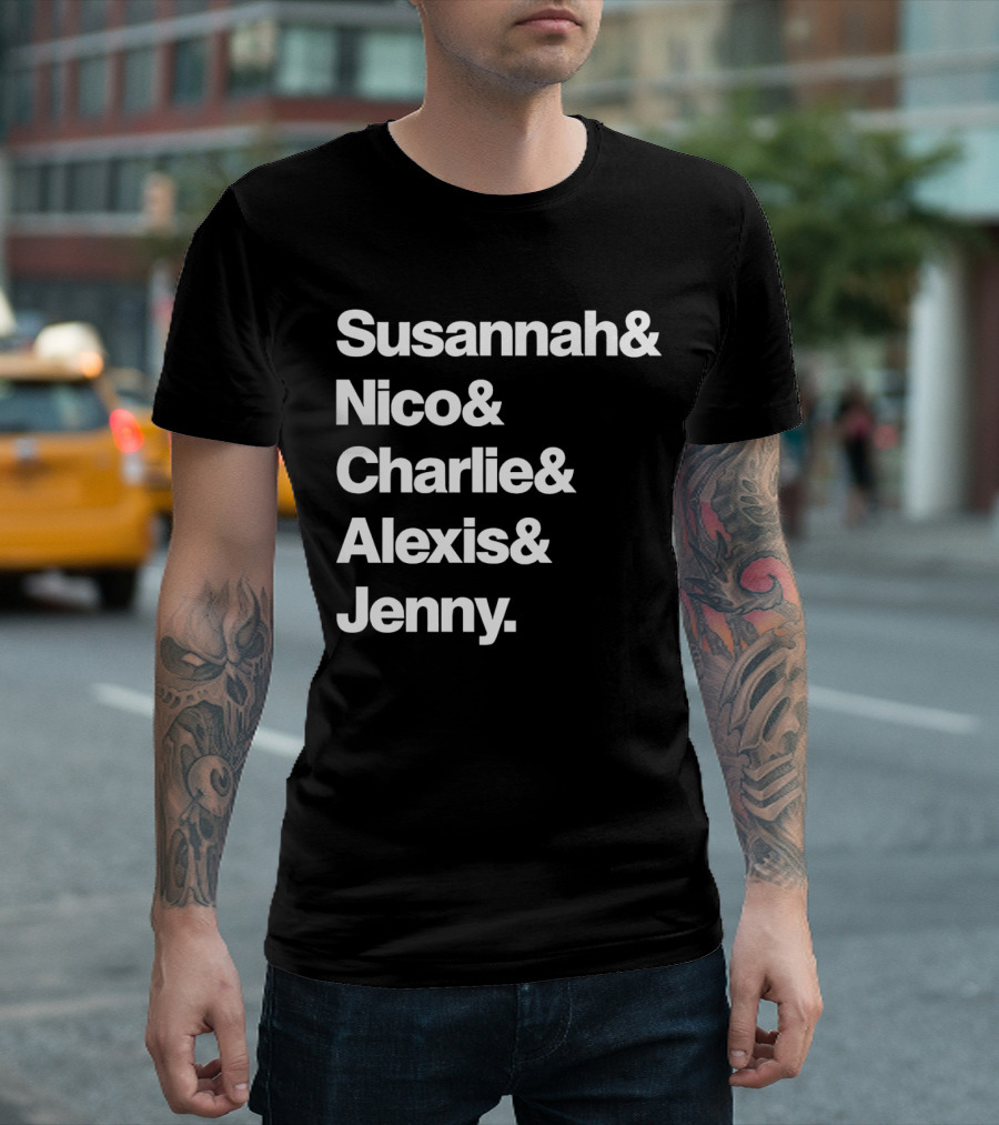 Susannah Nico Charlie Alexis Jenny Ampersand Series T-Shirt