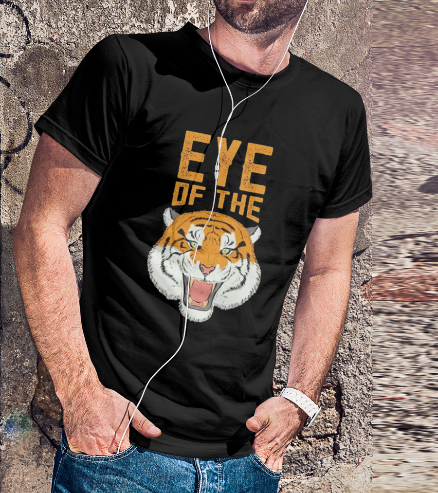 Eye Of The Tiger Fierce Roaring Tiger Face T-Shirt