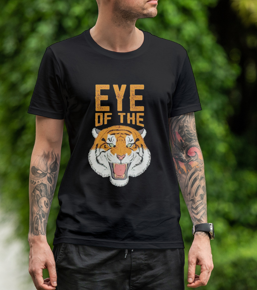 Eye Of The Tiger Fierce Roaring Tiger Face T-Shirt