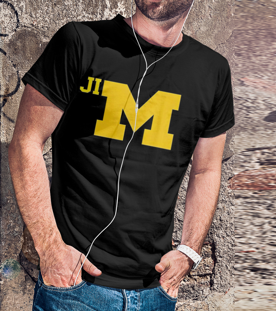 Jim Harbaugh Michigan Wolverines Big M T-Shirt