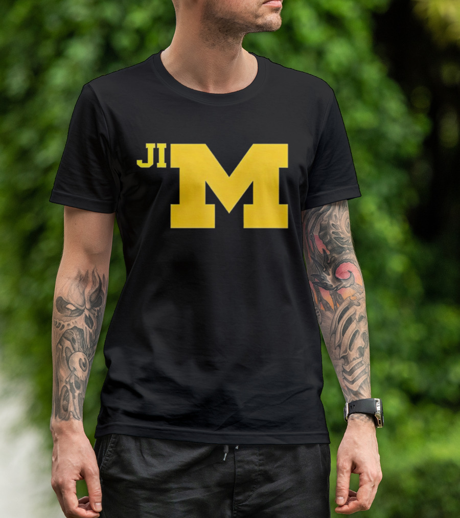 Jim Harbaugh Michigan Wolverines Big M T-Shirt