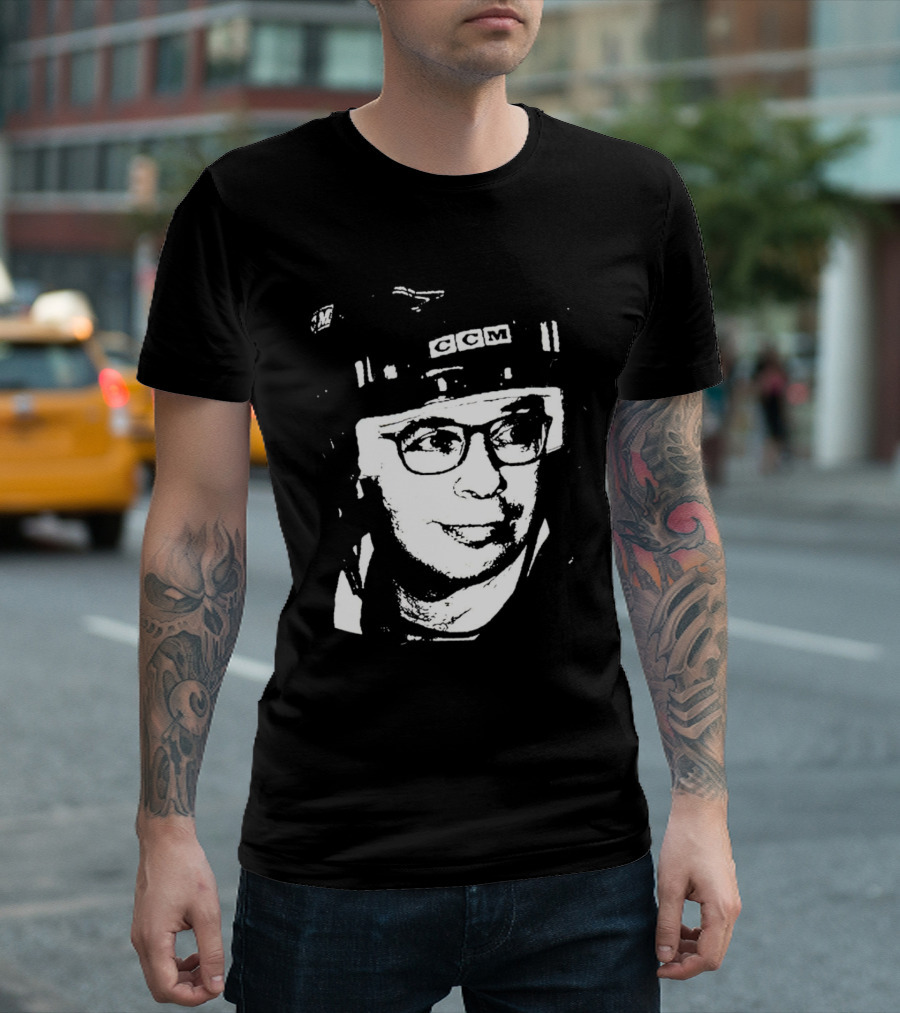 Rick Moranis CCM Hockey Helmet Iconic T-Shirt