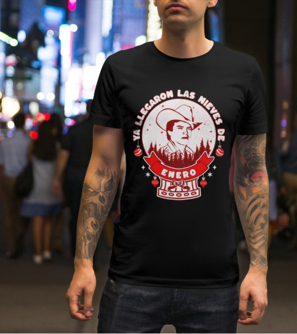 Chalino Sanchez Ya Llegaron Las Nieves De Enero Enero Christmas T-Shirt