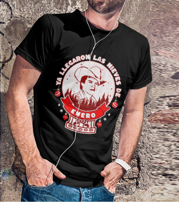Chalino Sanchez Ya Llegaron Las Nieves De Enero Enero Christmas T-Shirt