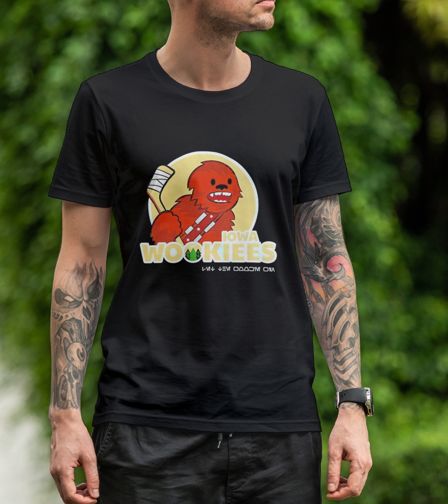 Iowa Wookiees Hockey Team Chewbacca Inspired Sports T-Shirt